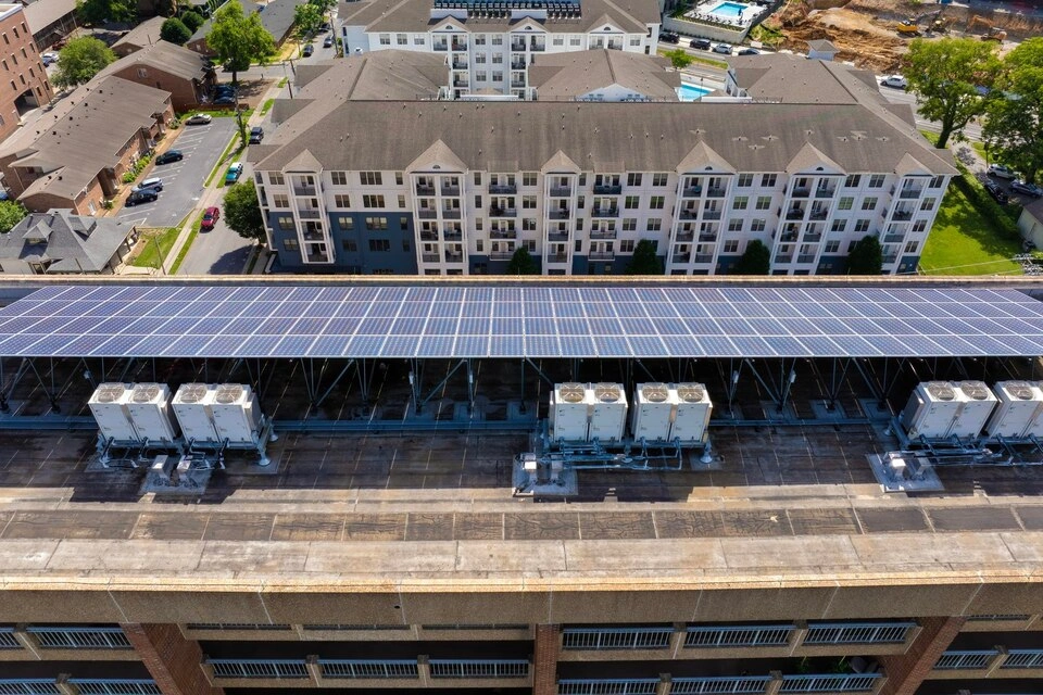 Housing society solar installation by Nigaran Solar - Slide 3